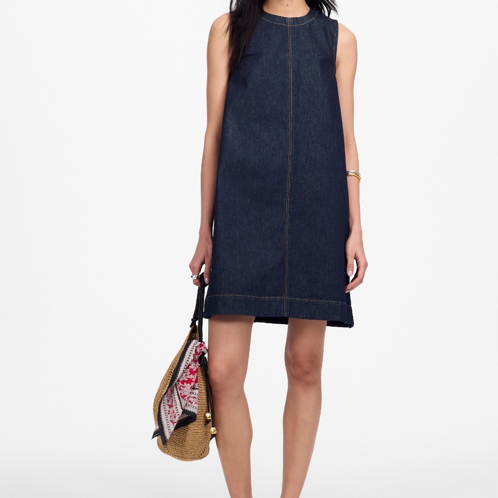 Madewell Denim Boxy Dress in Essex Wash